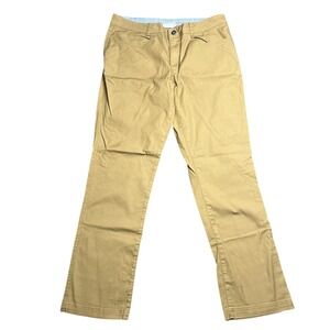 ExOfficio Mens 36 Pants Mustard Tan Straight Leg Chino Travel Outdoor Gorpcore